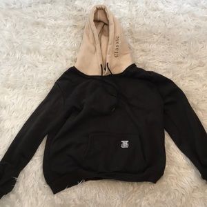 Brown and Tan Hoodie